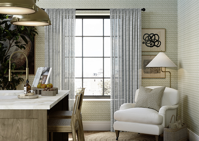 Novara Voile, Grey Skies - Made to Measure Curtains - Image 3